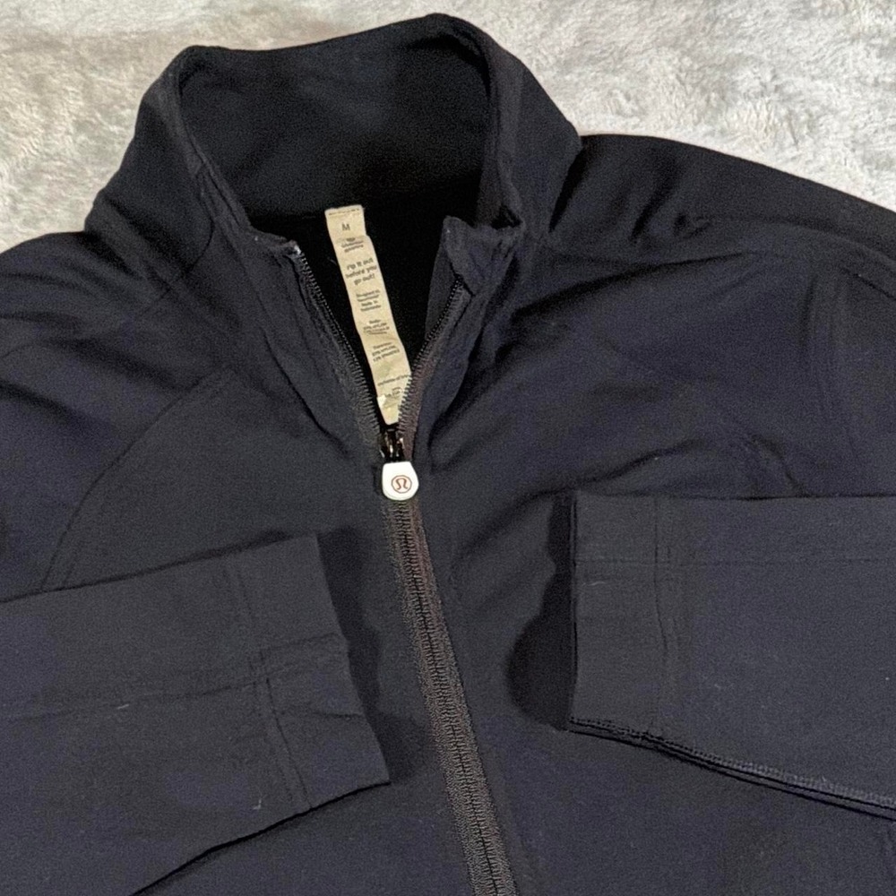 Vintage Lululemon Full Zip Performance Jacket | Black | Medium